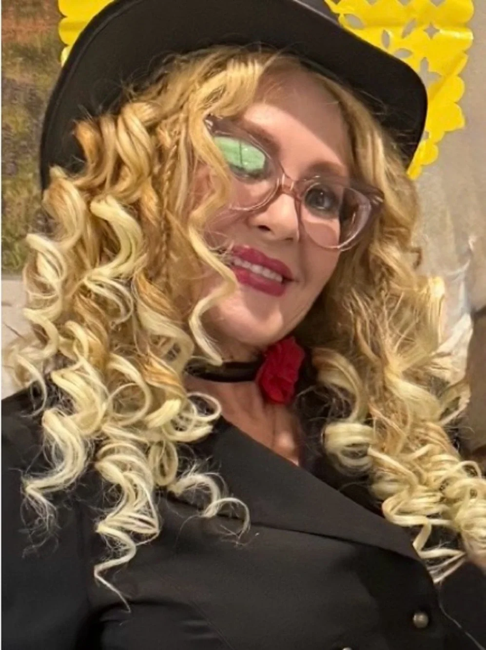 Rebel Gypsy Wig Ghost In My Guitar Blonde Spiral Curls Standard Size
